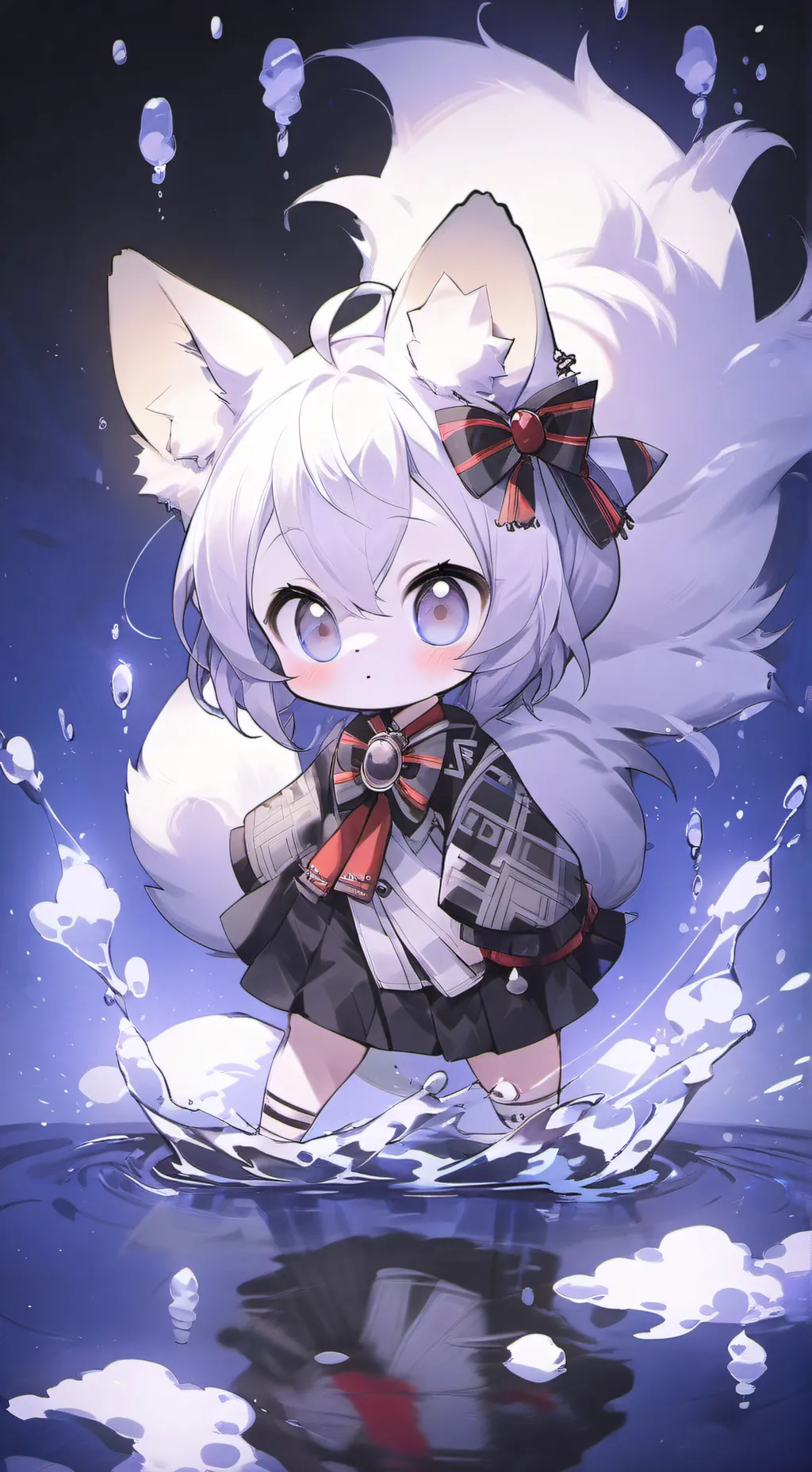 ai character: Red Paws Spirit background