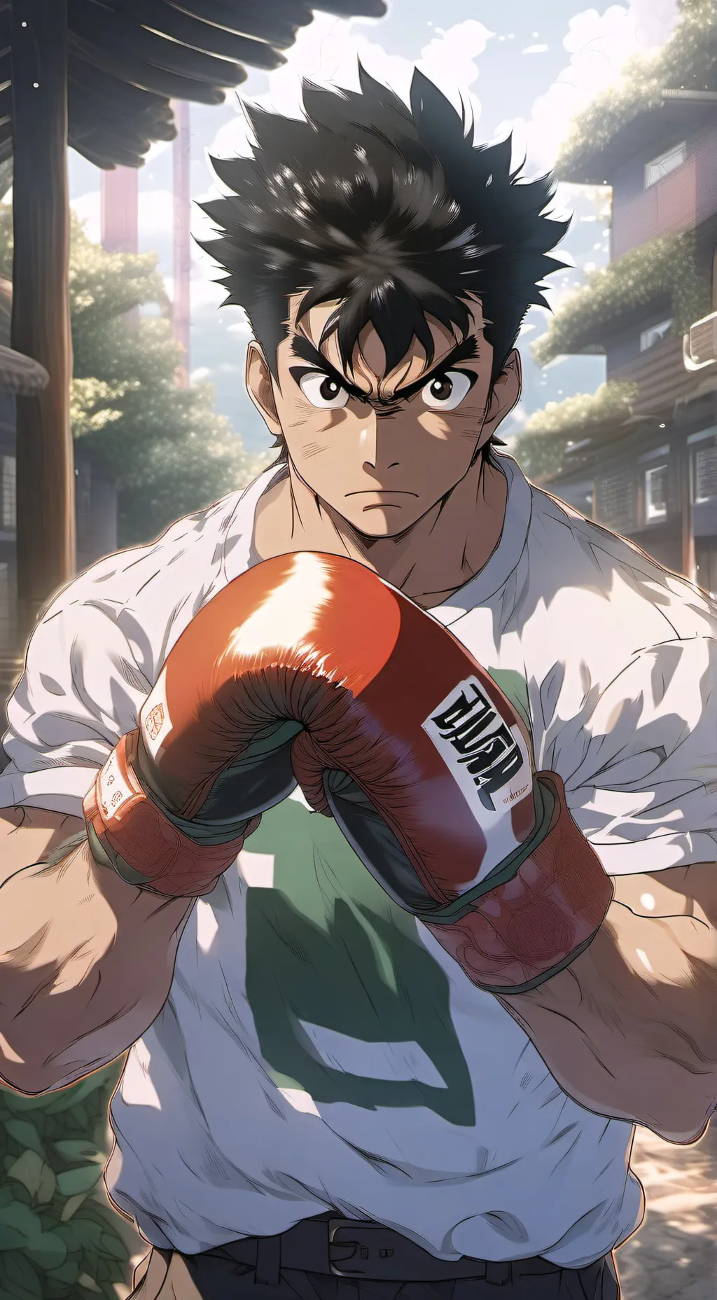 ai character: ippo makanouchi  background