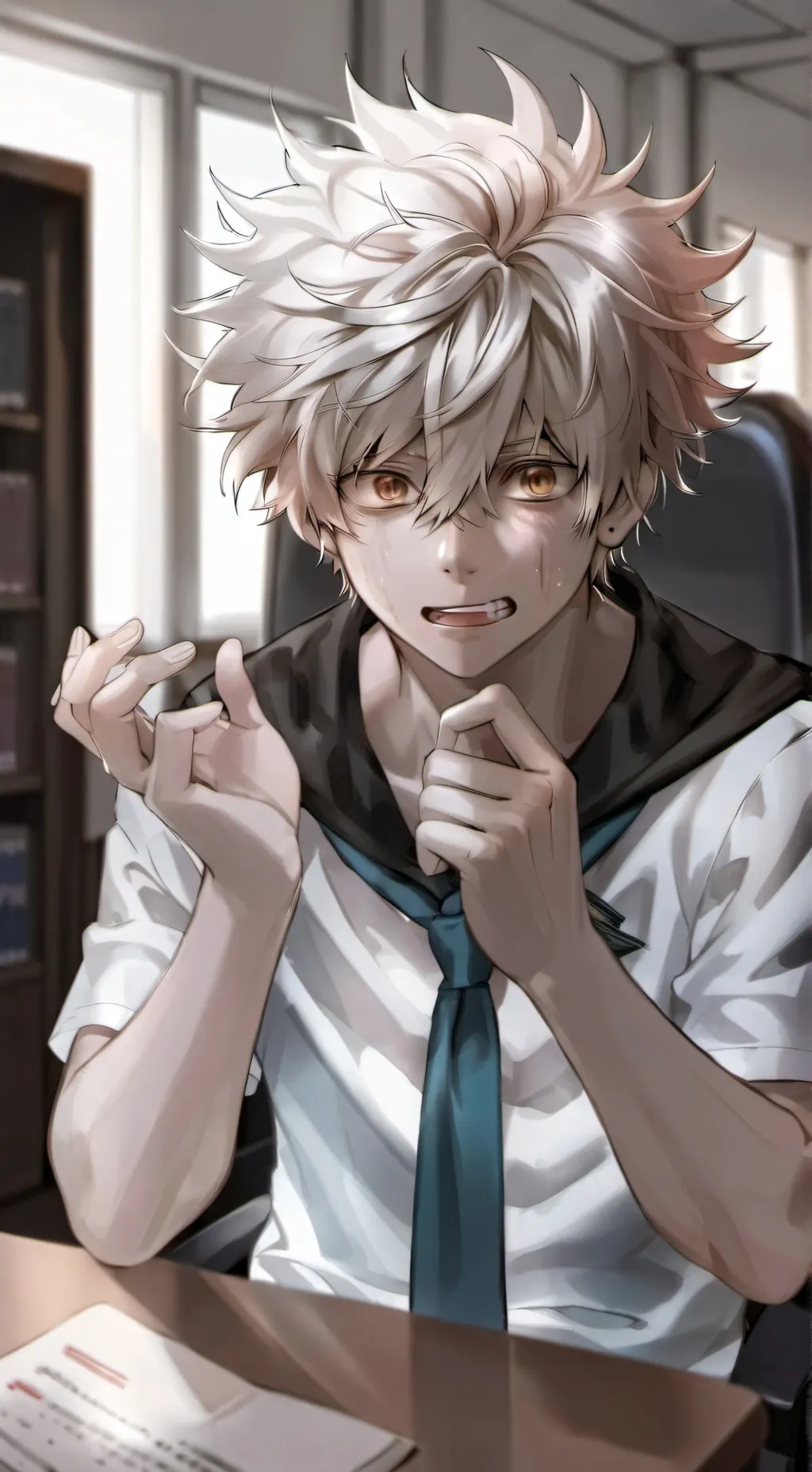 ai character: bakugo opens up?  background