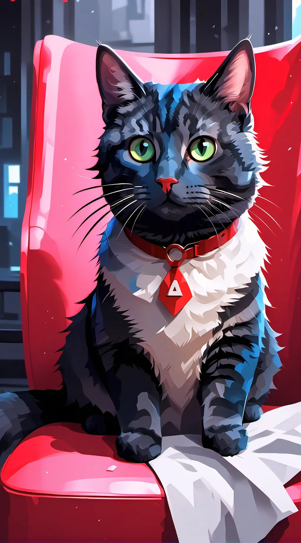 ai character: Cat background