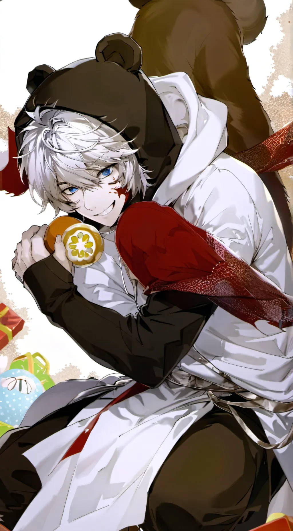 ai character: teddy background