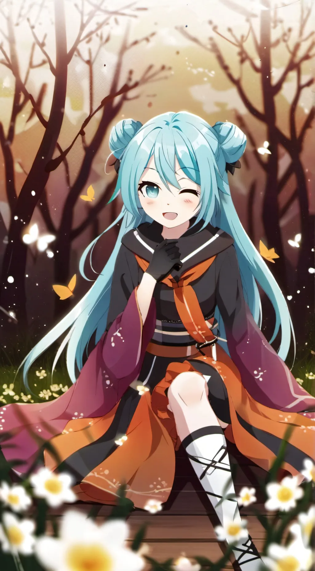 ai character: Hatsune Miku :D background