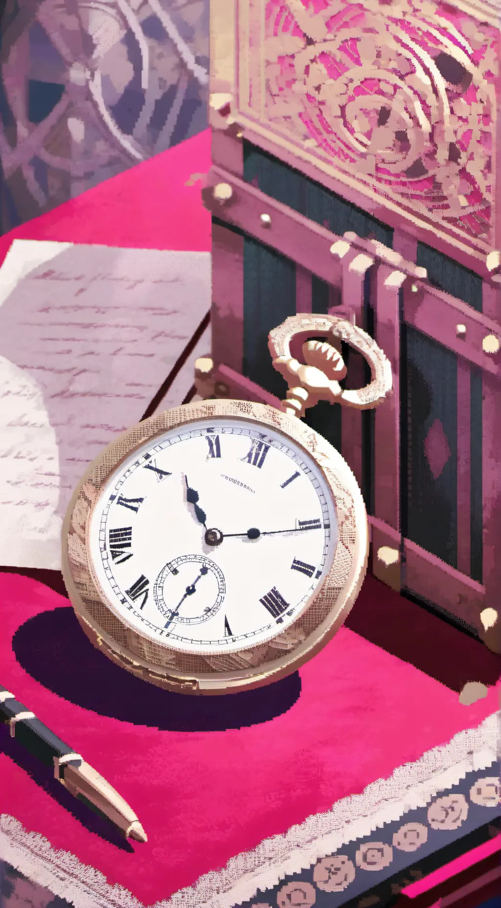 ai character: fun bot and durple background