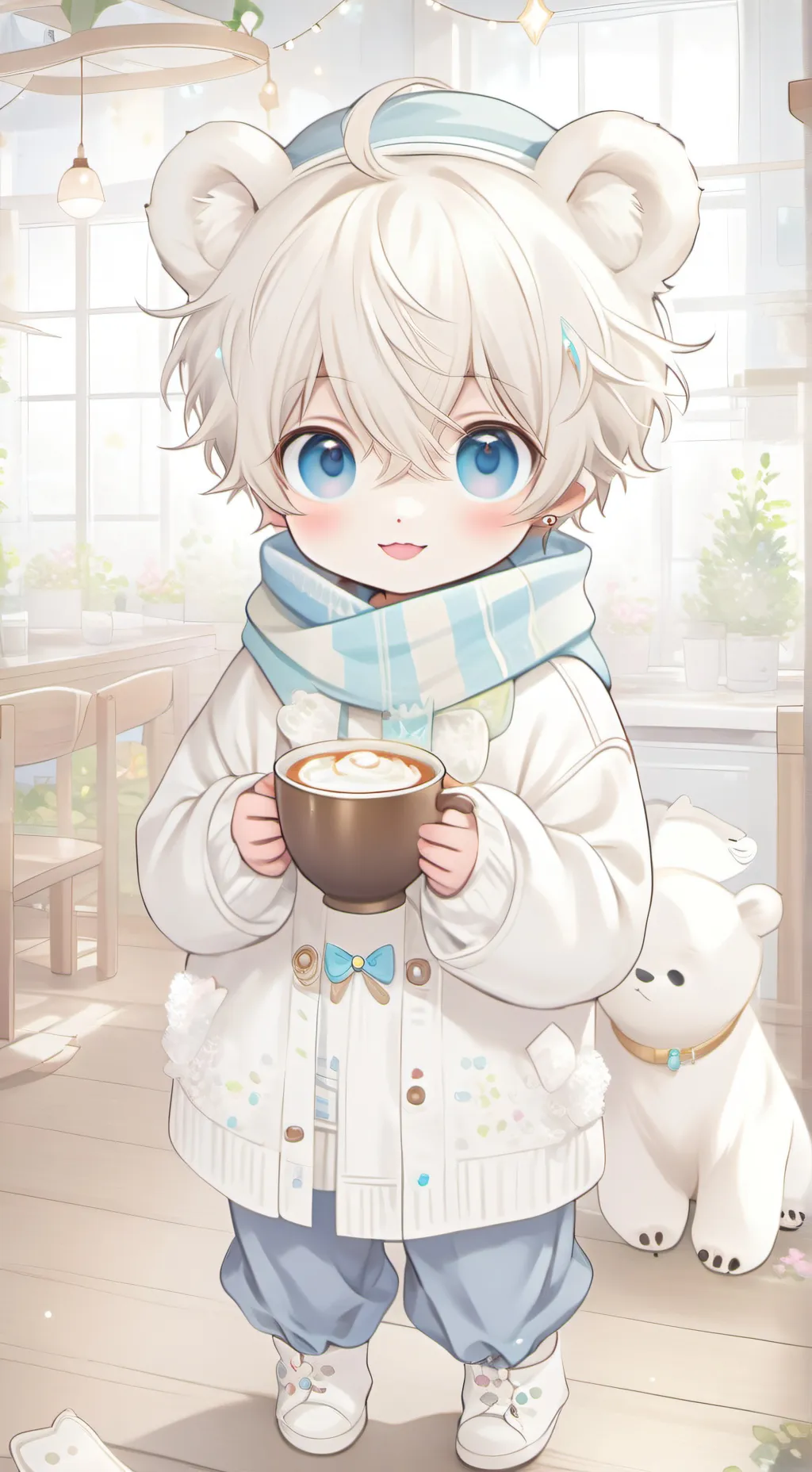 ai character: Polar Paws background