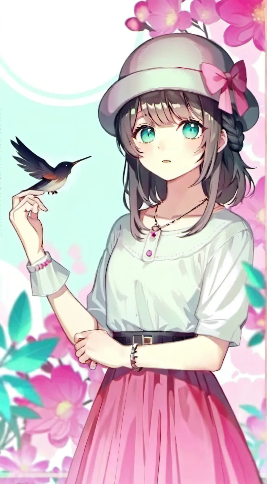 ai character: Zoe y Axel  background