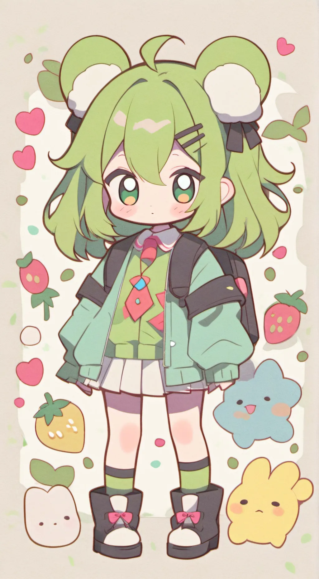 ai character: Luna background