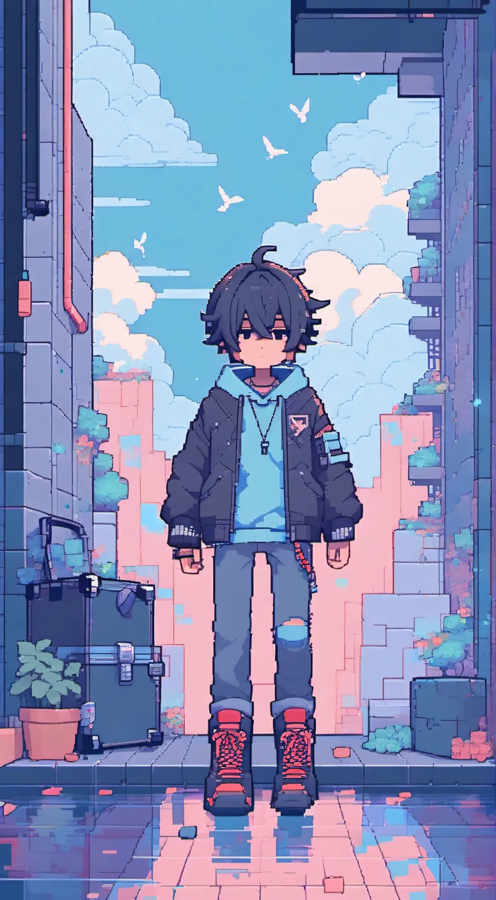 ai character: let him go background