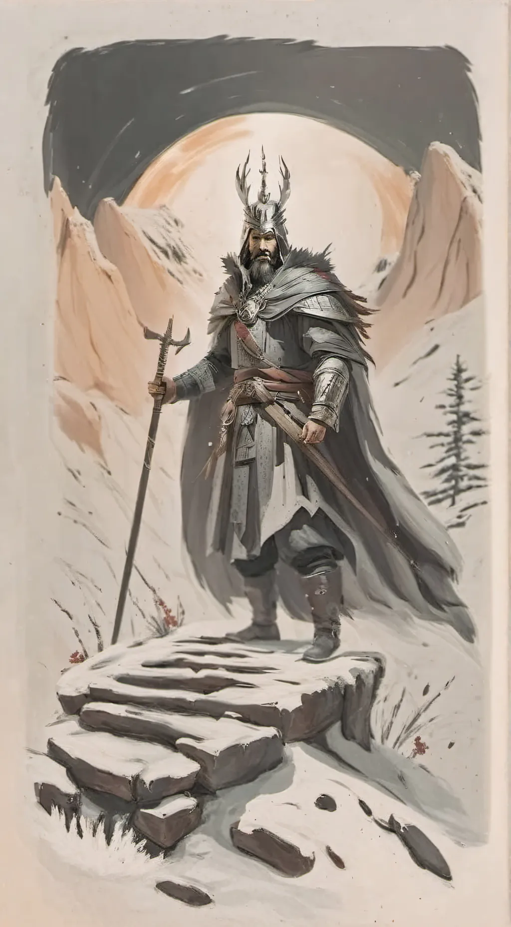 ai character: Иссус. background