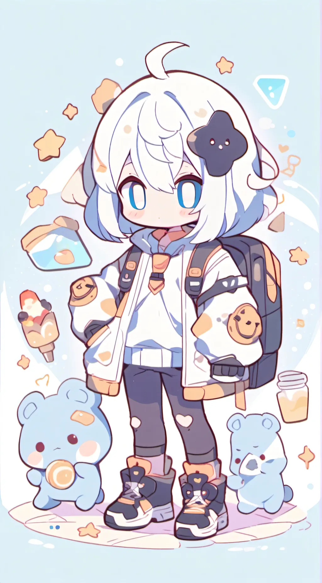 ai character: among us cute background