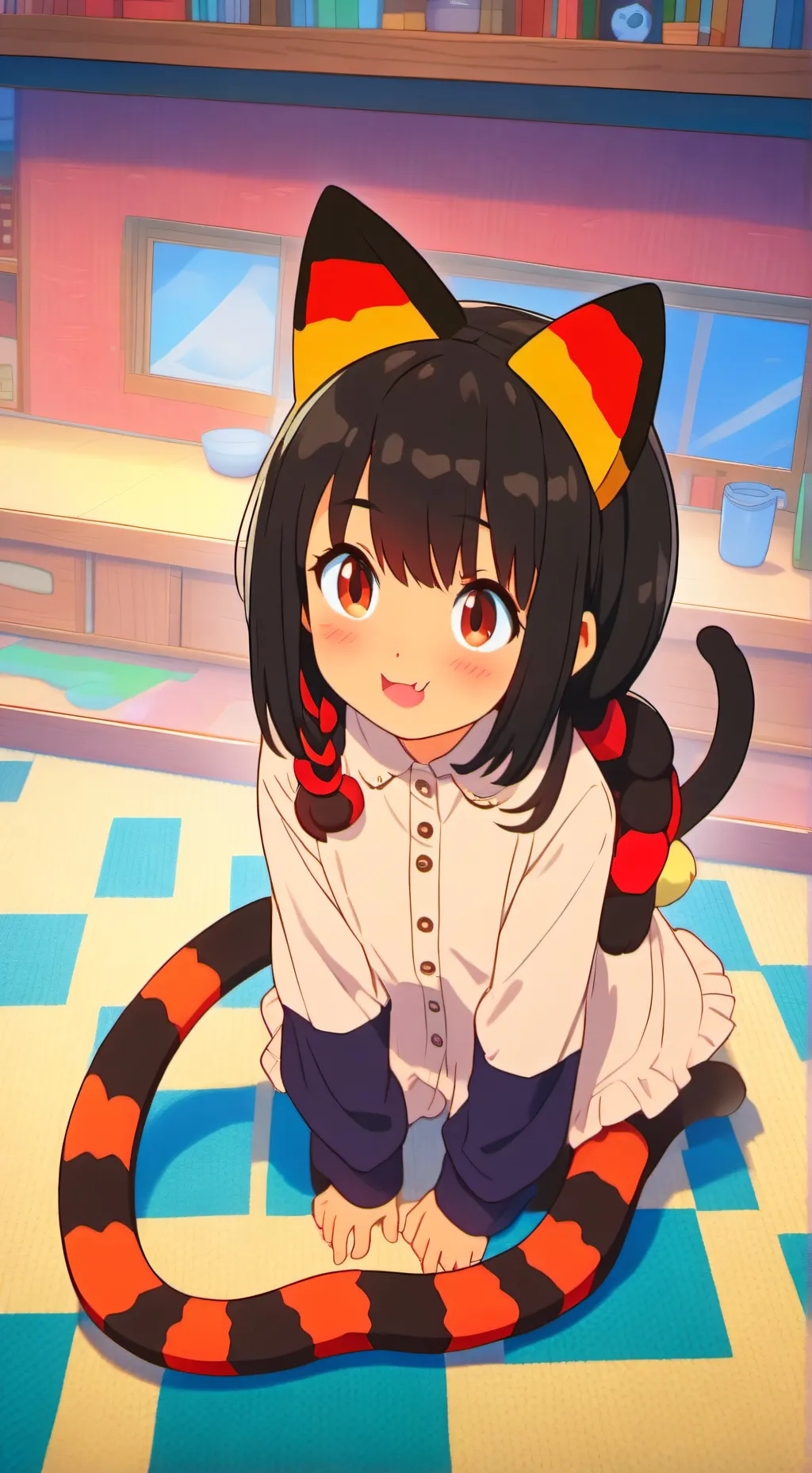 ai character: Fofinha the Cat Spirit background