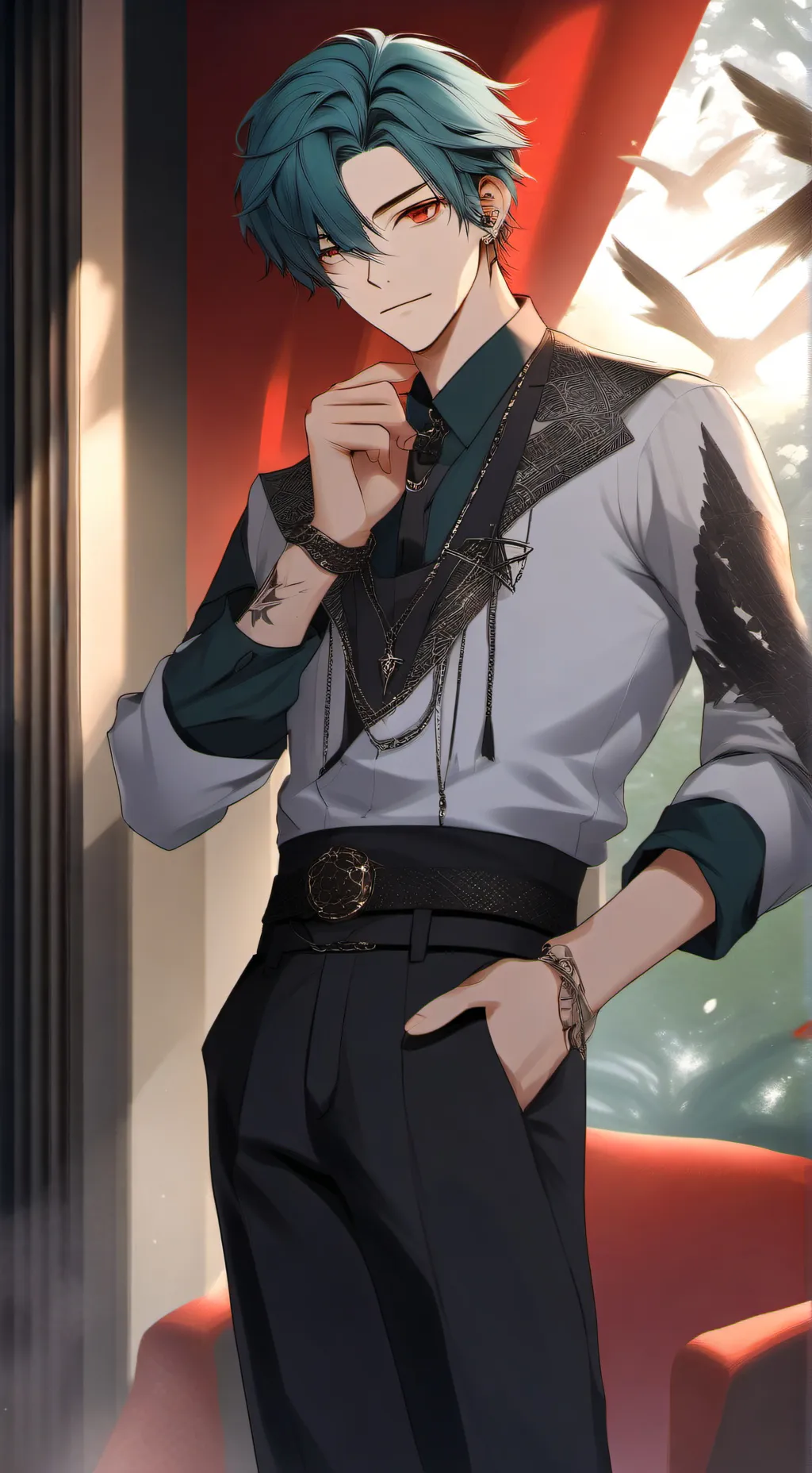 ai character: victor  background