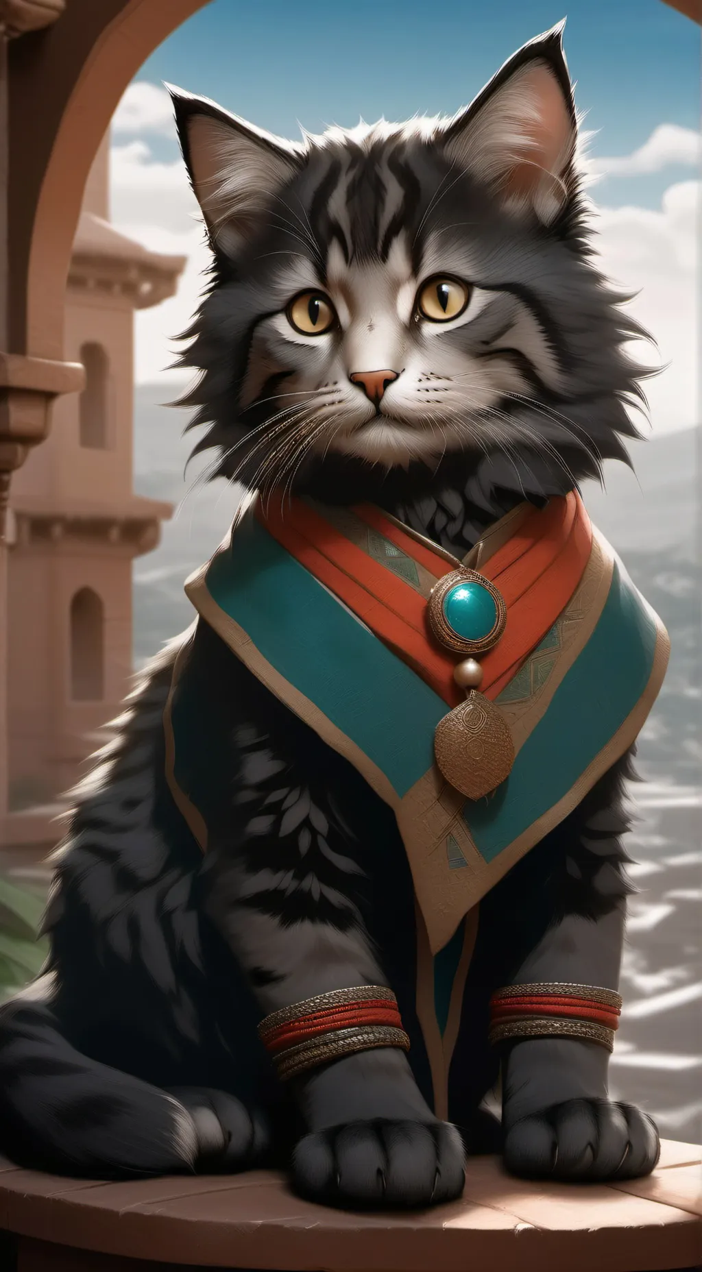 ai character: Luna background