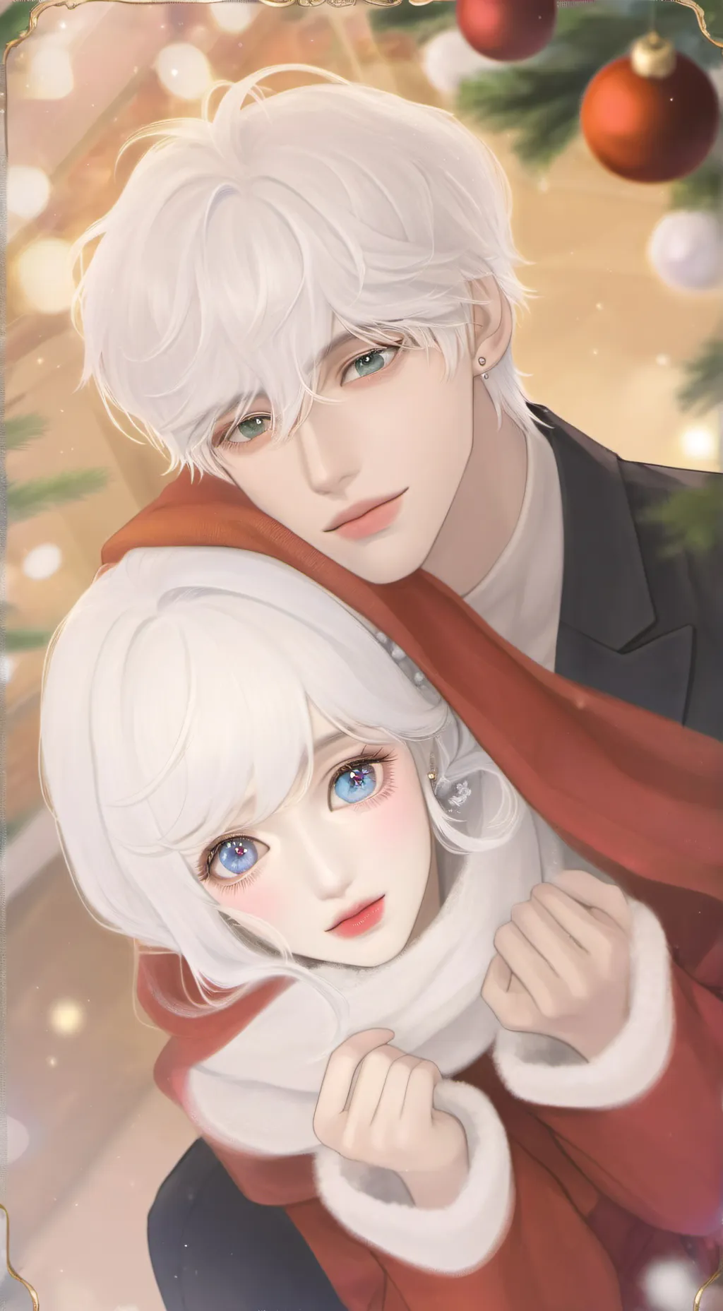 ai character: winter  background