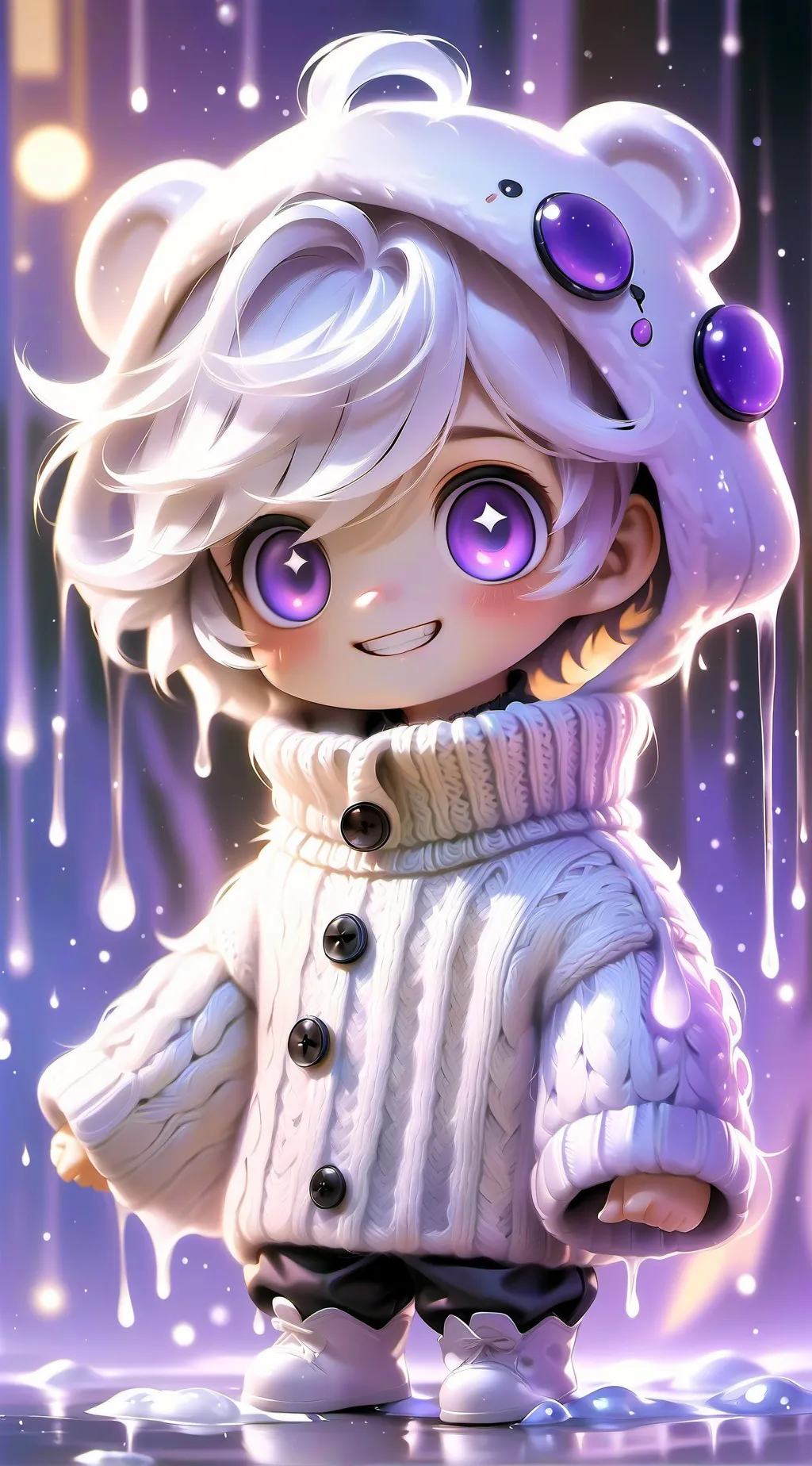 ai character: The doll ￼￼ background