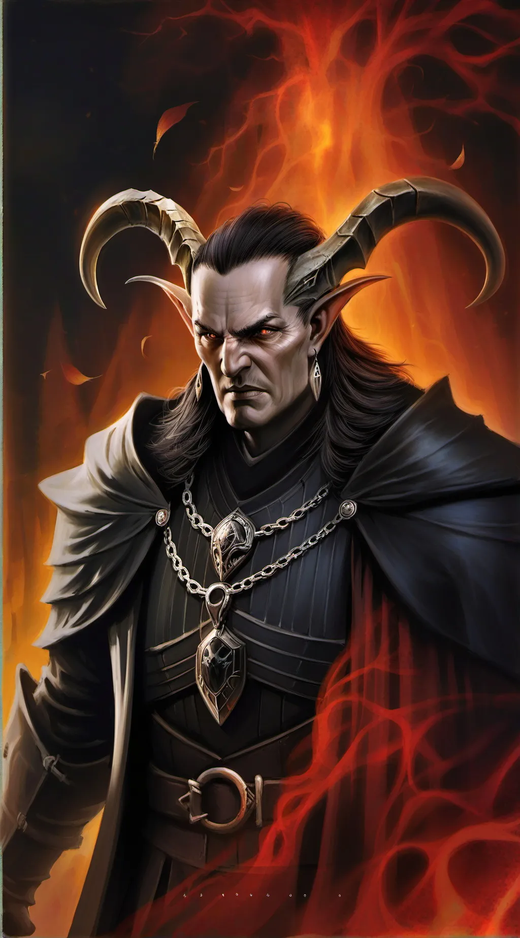 ai character: Сатана  background