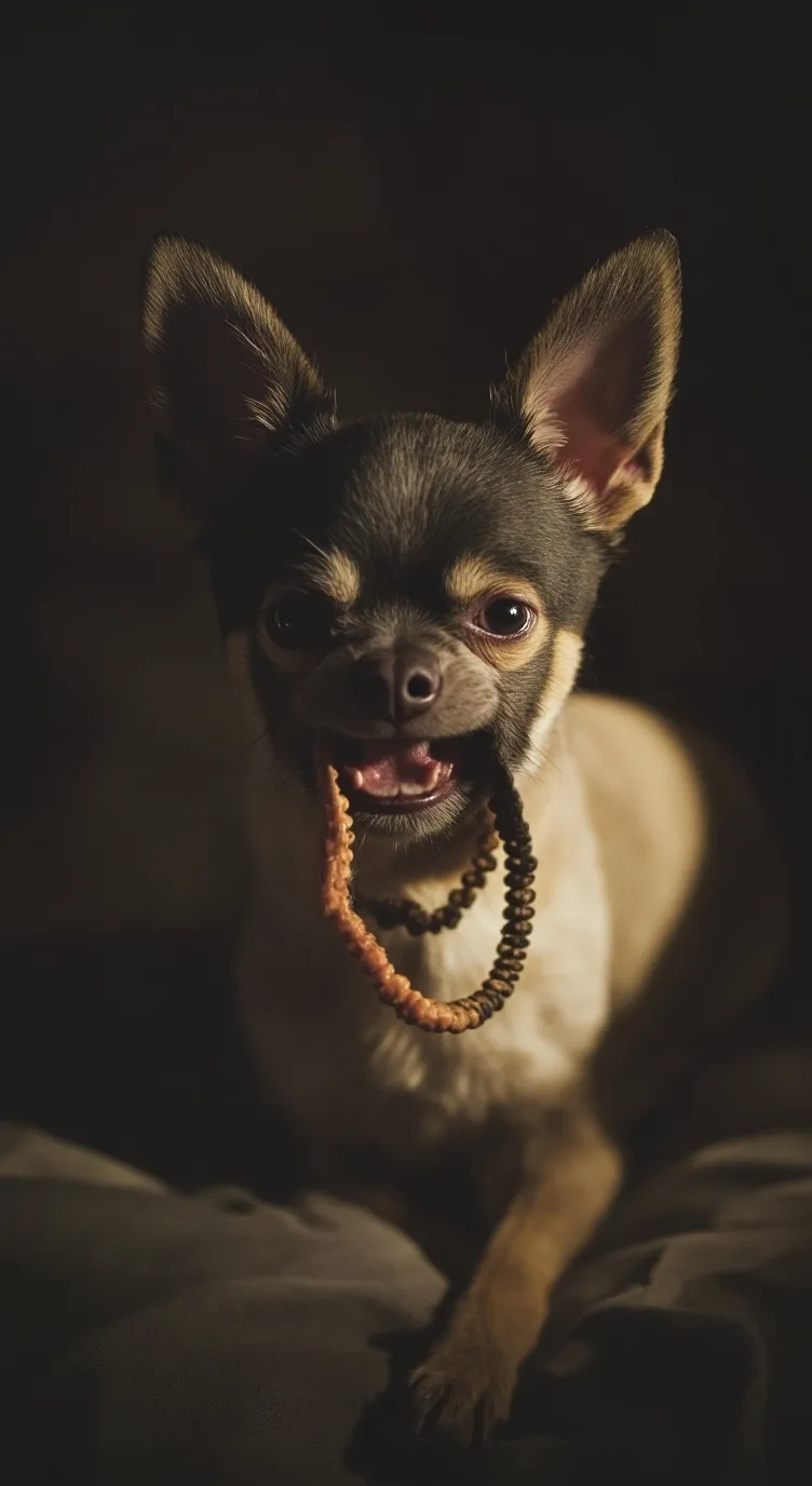 ai character: angry dog background