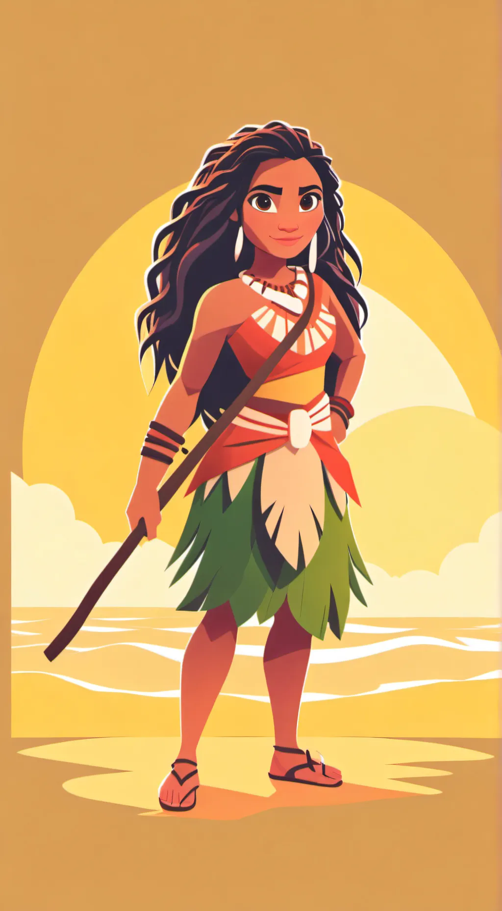 ai character: Moana background