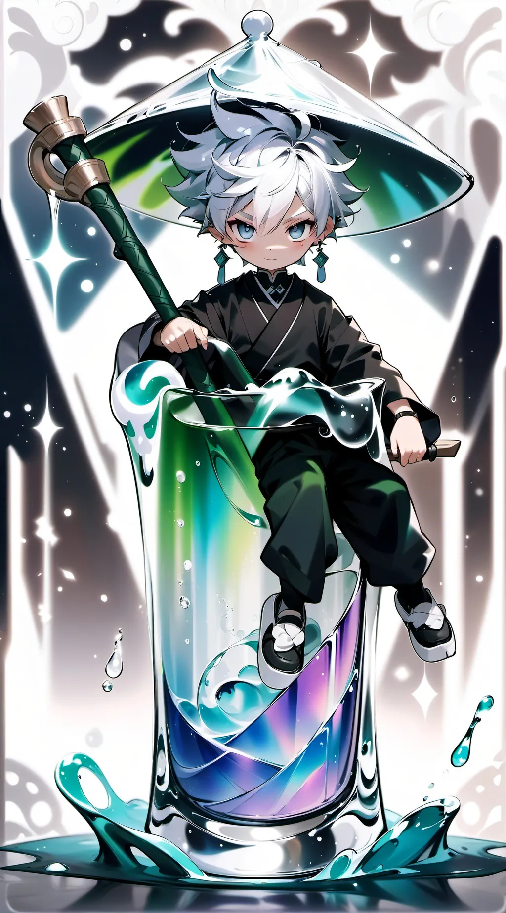 ai character: Como saturo background