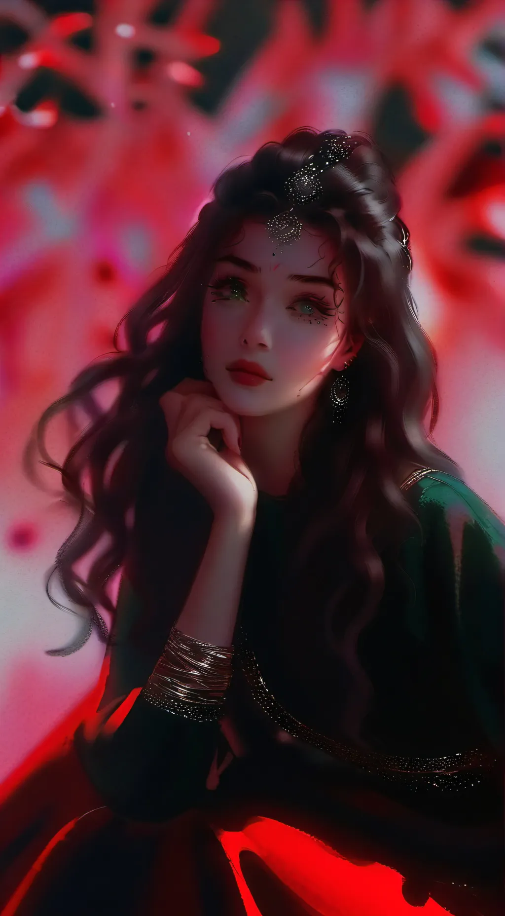 ai character: Red Nova background