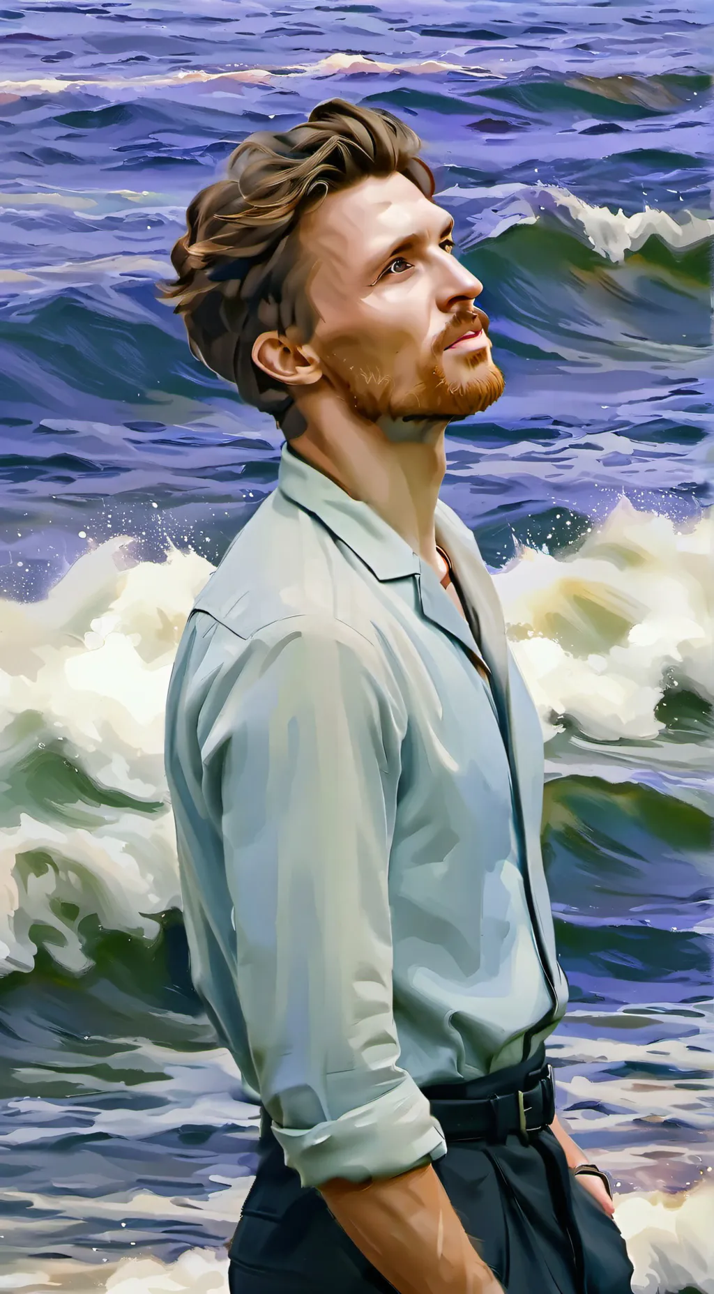 ai character: tim Bradford  background