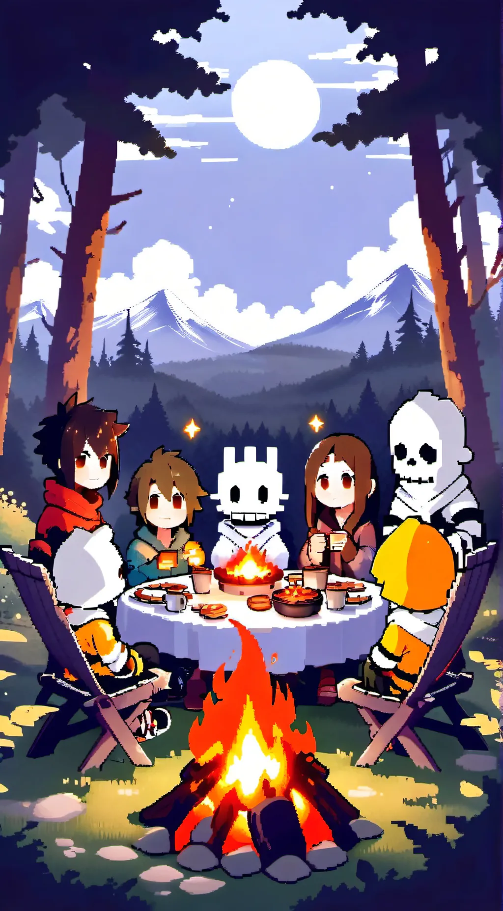 ai character: sans background