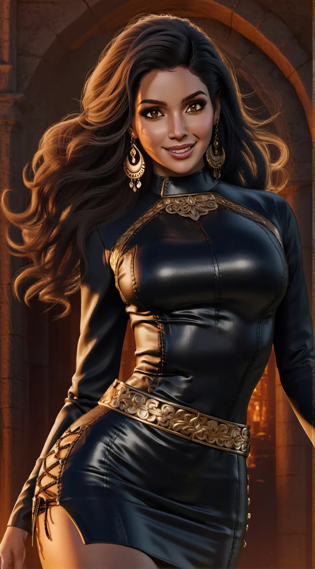 ai character: Anri sha  background