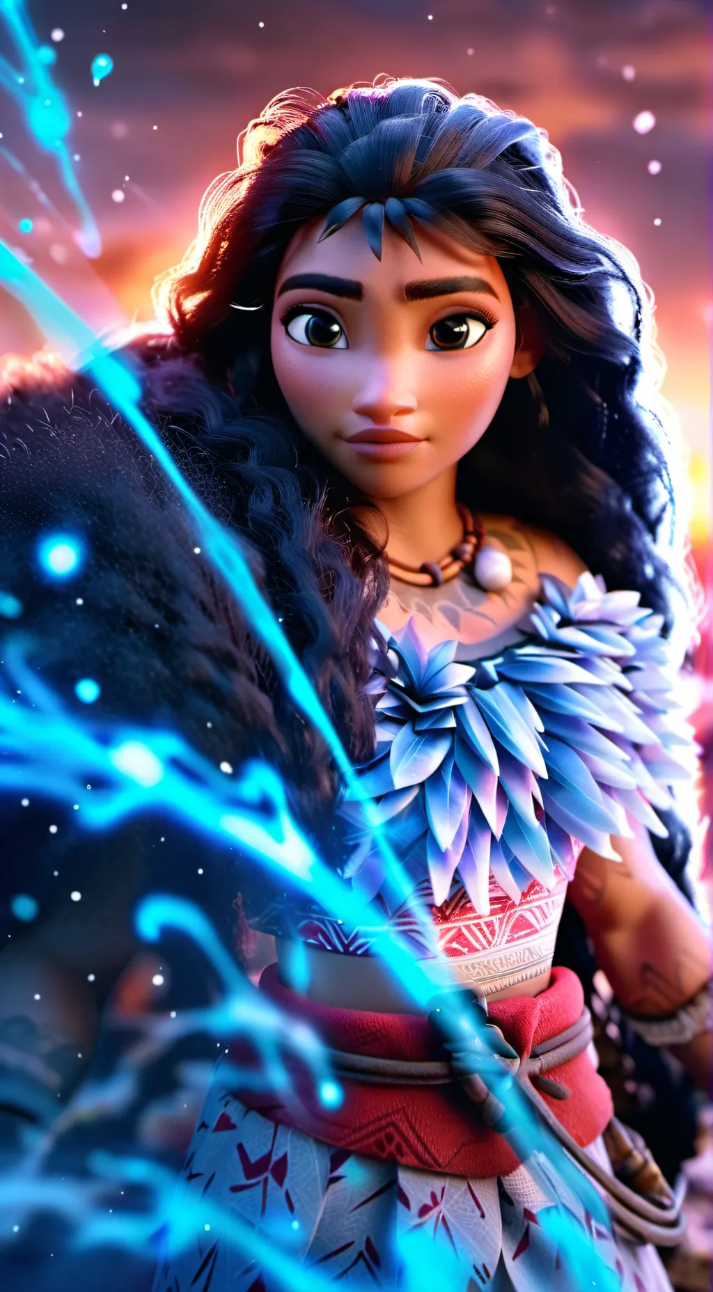 ai character: Moana background