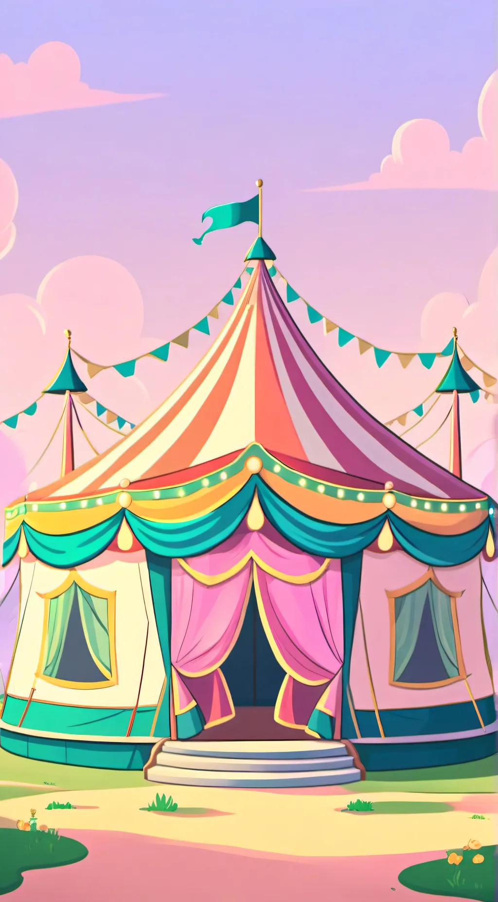 ai character: The kid circus background