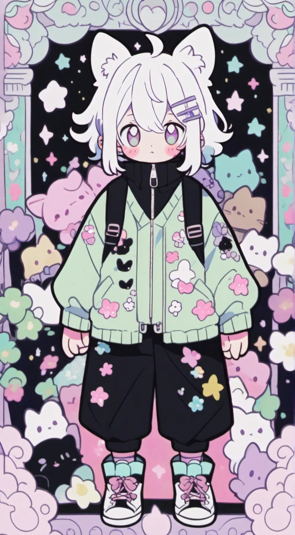 ai character: kny tu gato background