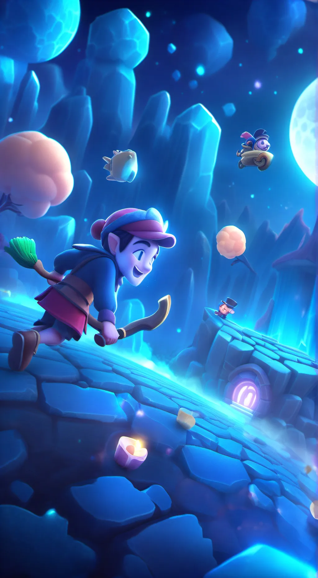 ai character: Kamaboko modern background