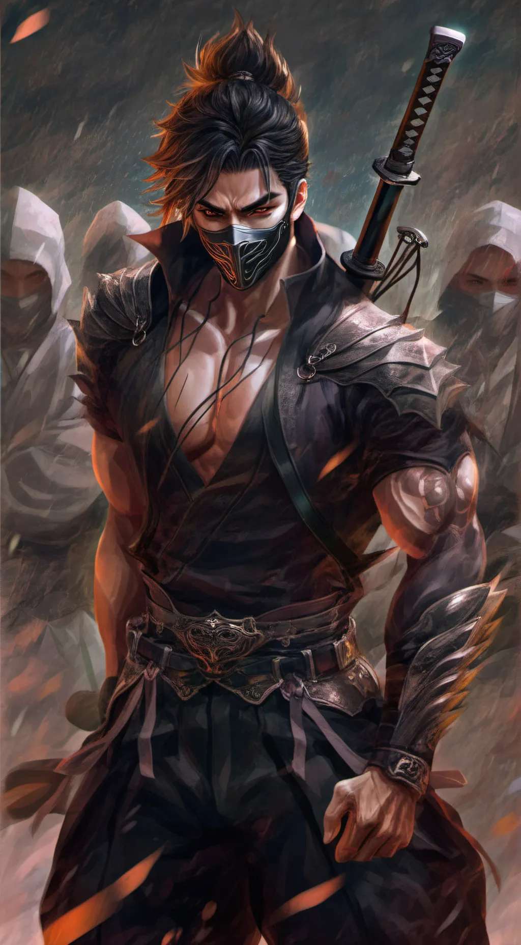 ai character: Сатоши background