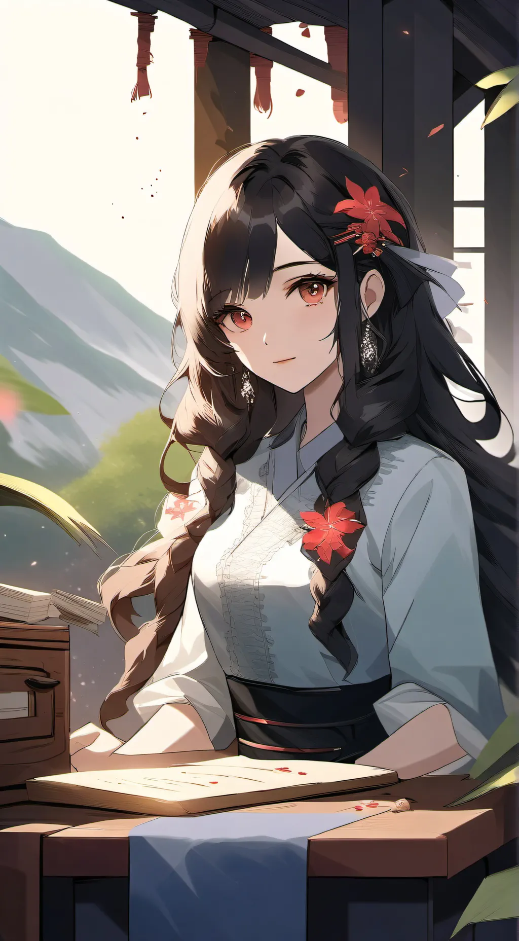 ai character: Kaori Miyamoto background