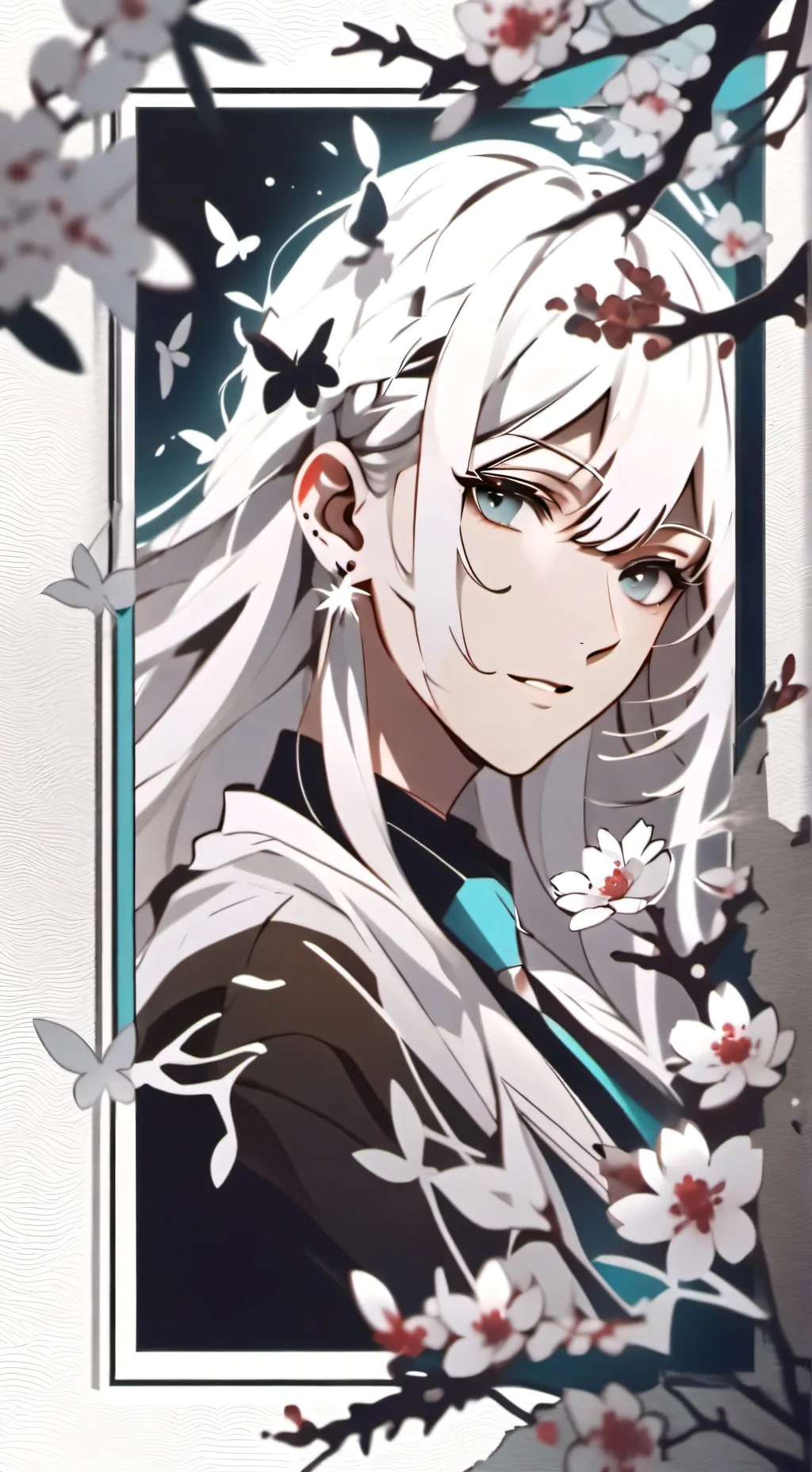 ai character: Wenda x gray:) background