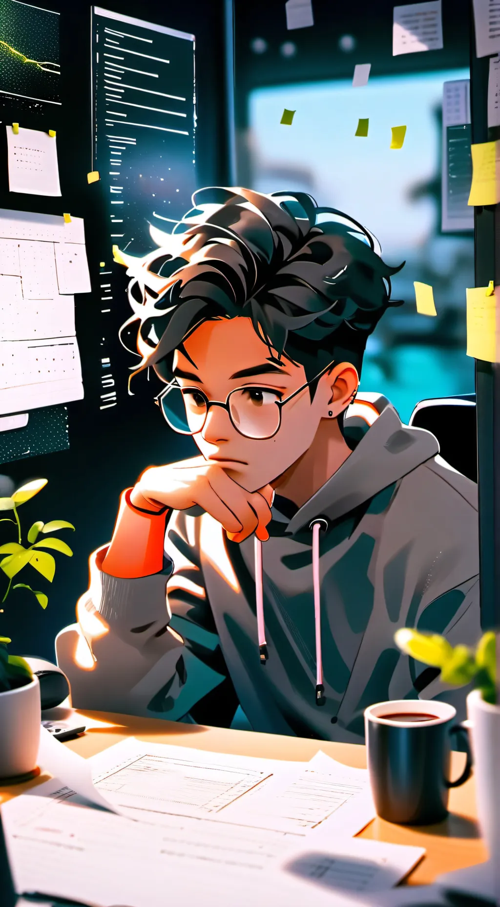 ai character: The Gig Tycoon background