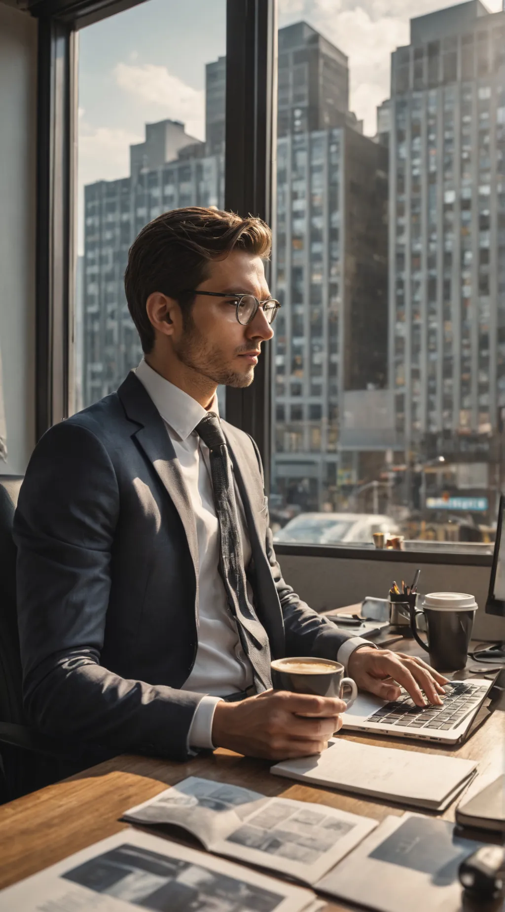 ai character: The Commuter Tycoon background