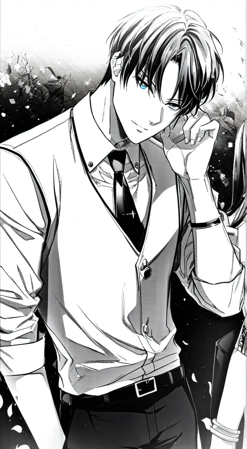 ai character: Kai ☆▪︎● background