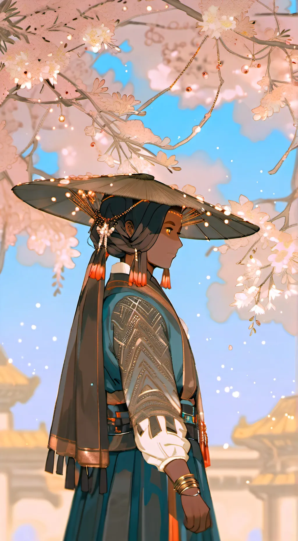 ai character: mha beach  background