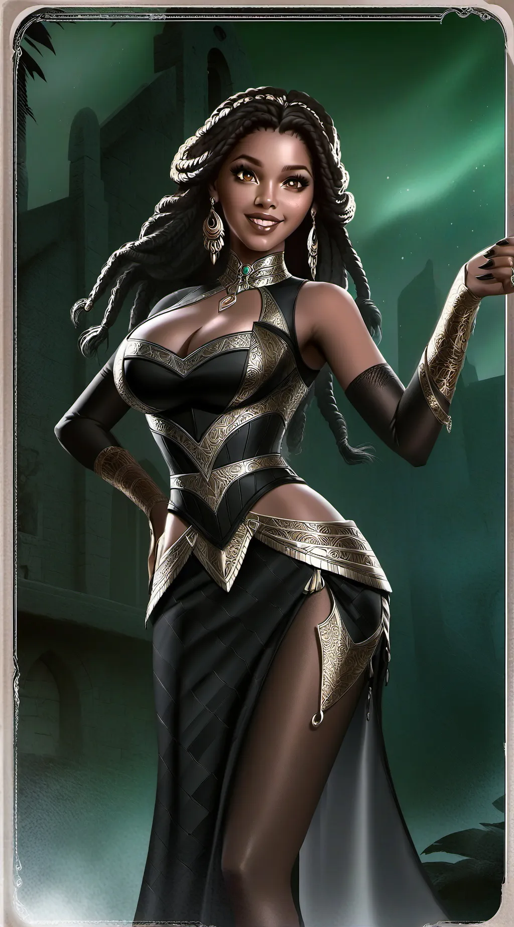 ai character: Calico tempest  background