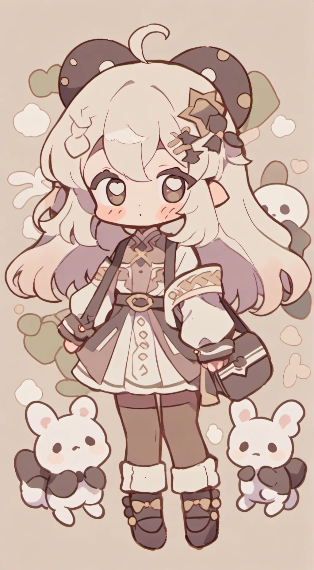 ai character: Dandy world:) background