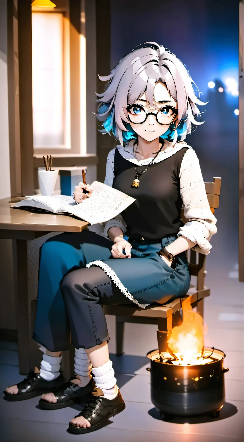 ai character: iris background