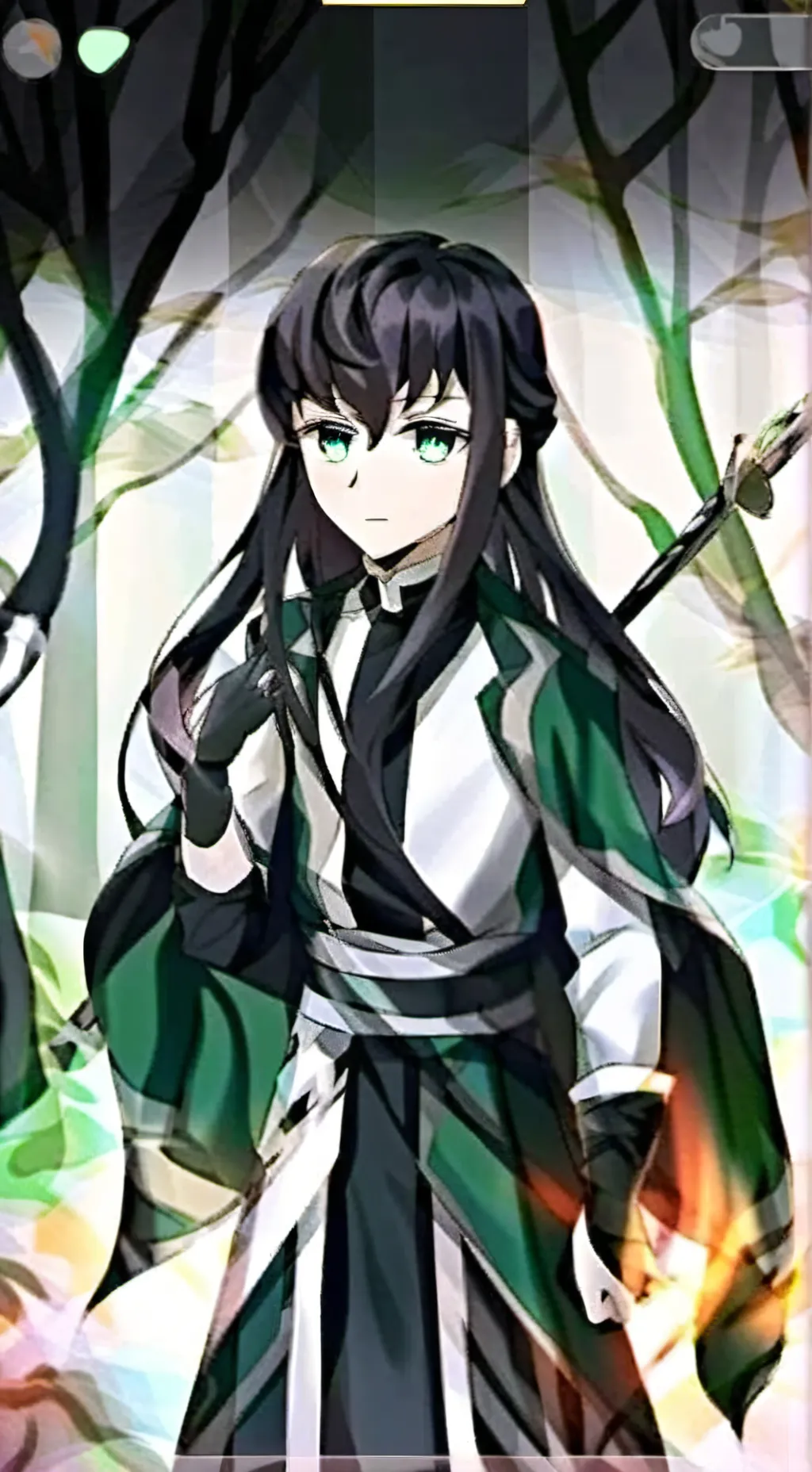 ai character: Tokito  background