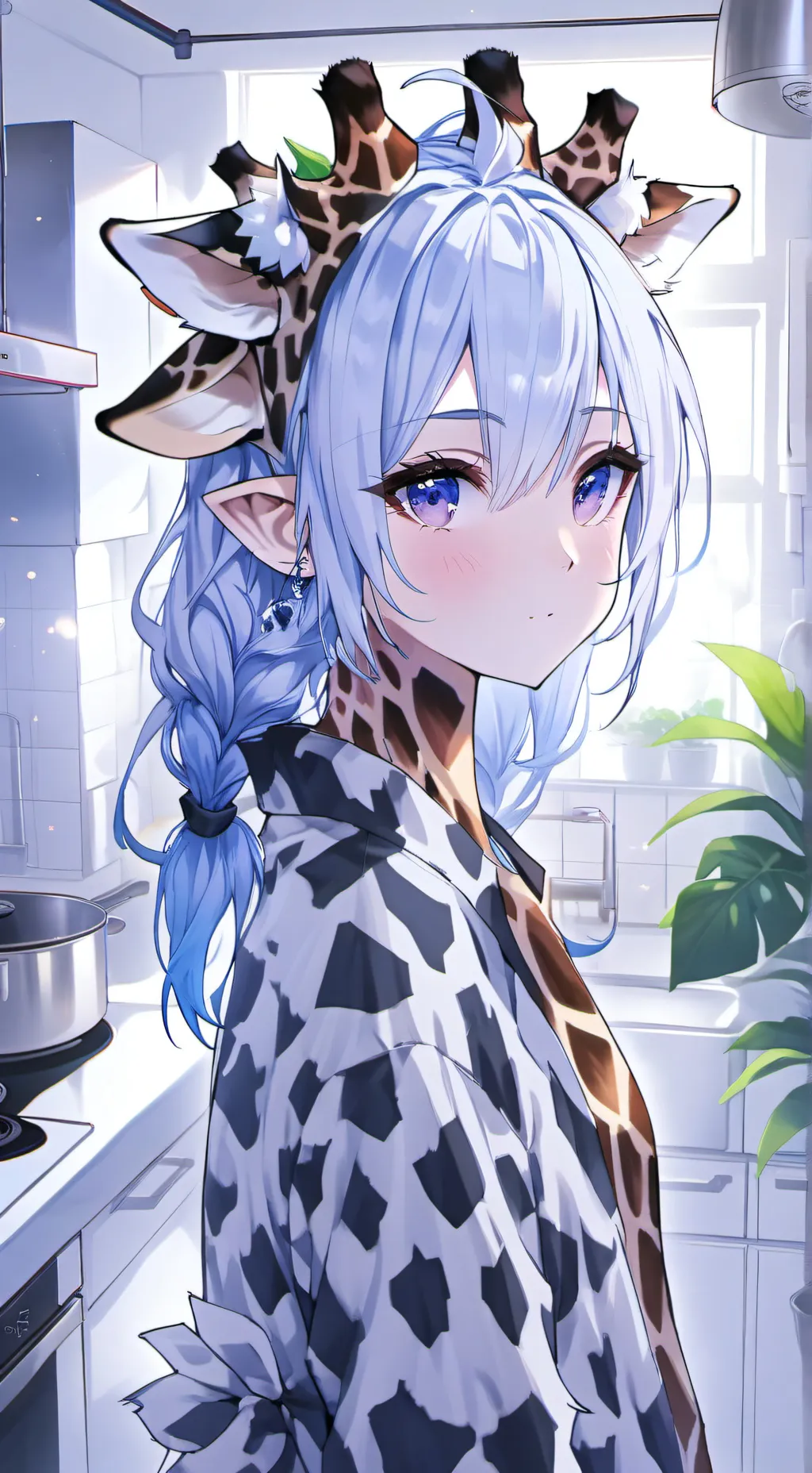 ai character: Giraffe Spirit background