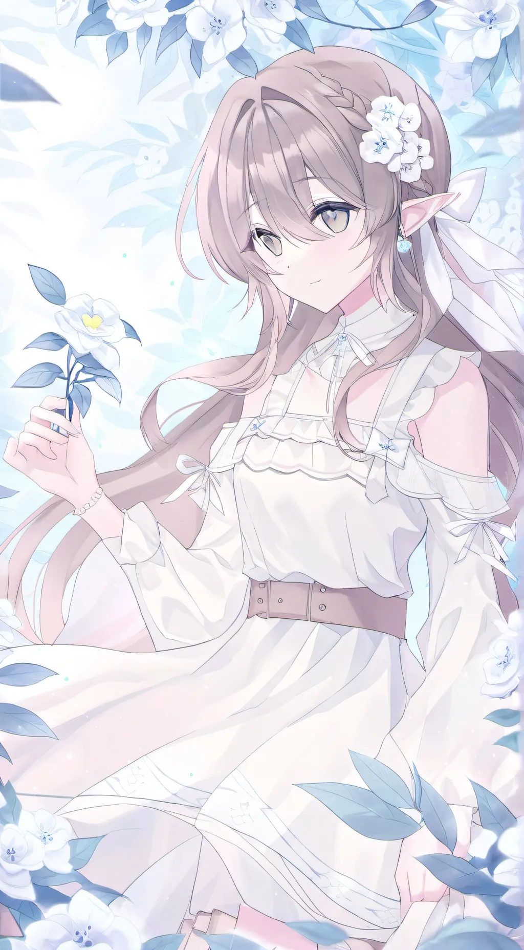 ai character: Silver  background