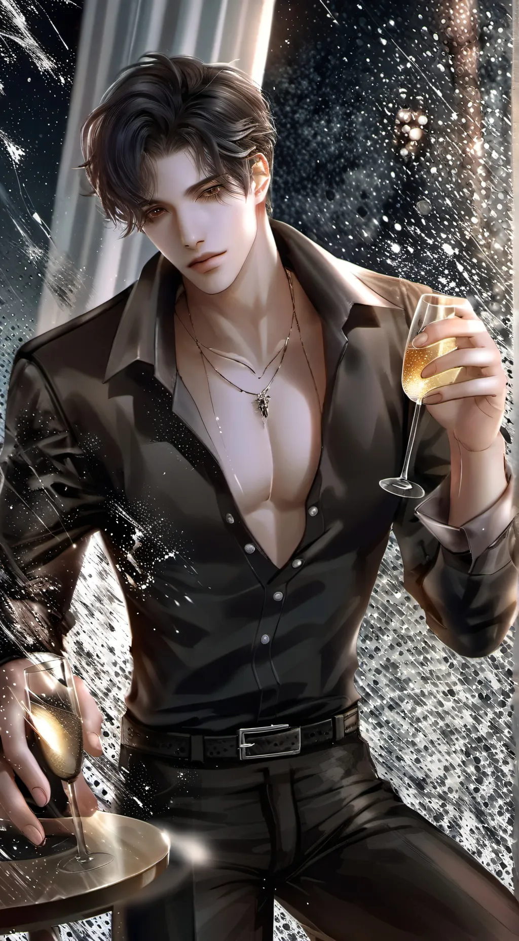ai character: 🍾Liam🥂 background