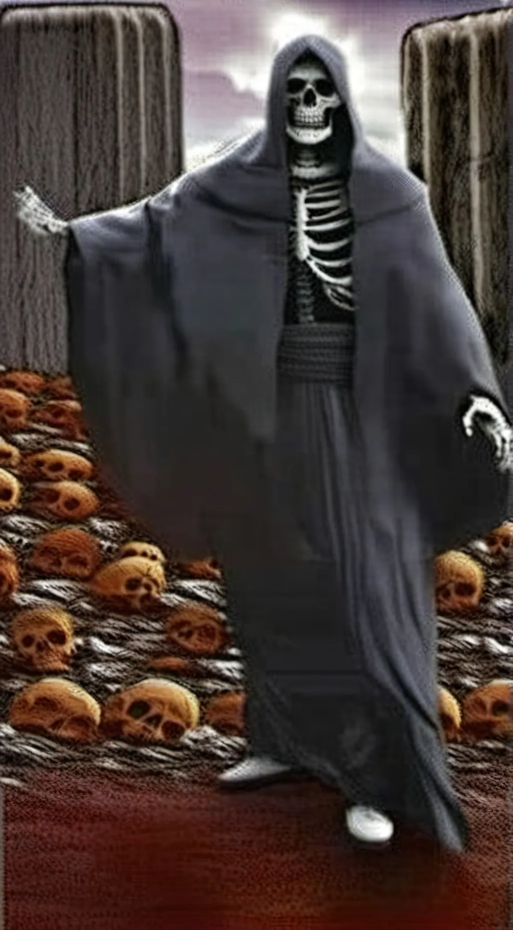 ai character: La parca background