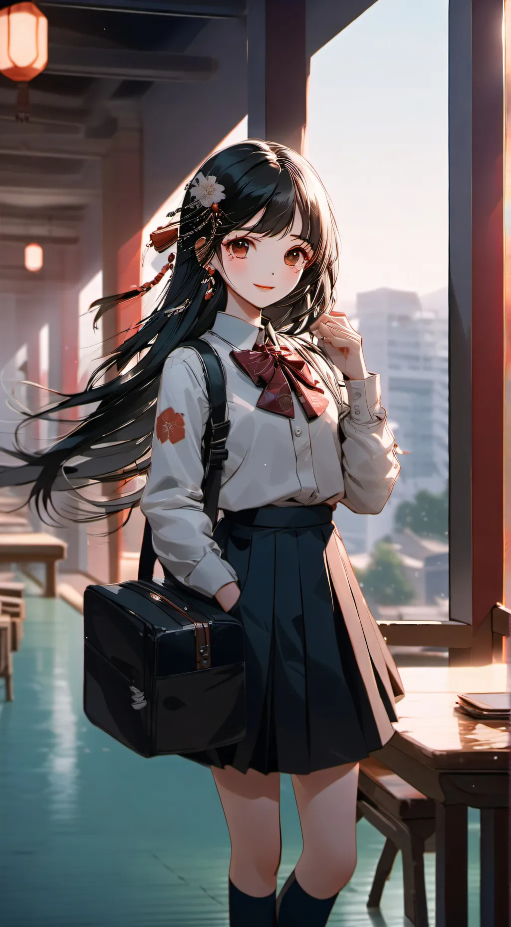 ai character: lily  background