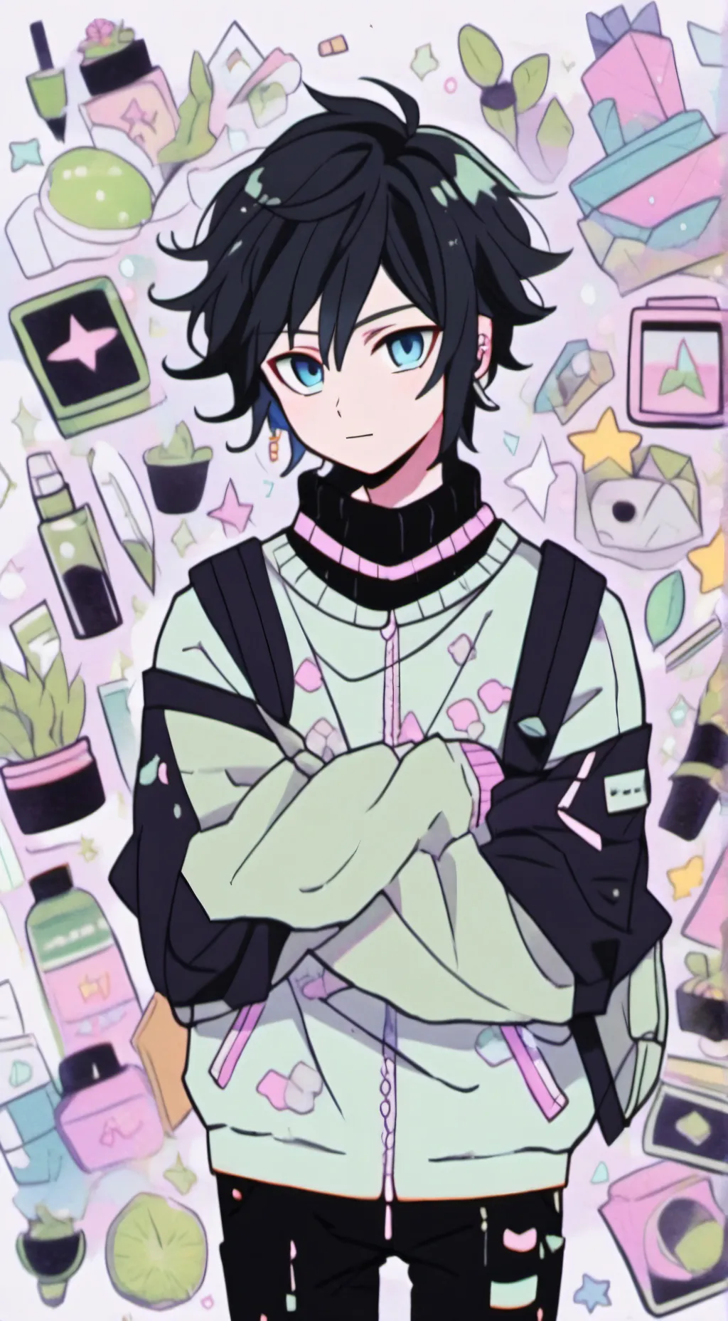 ai character: giyuu background