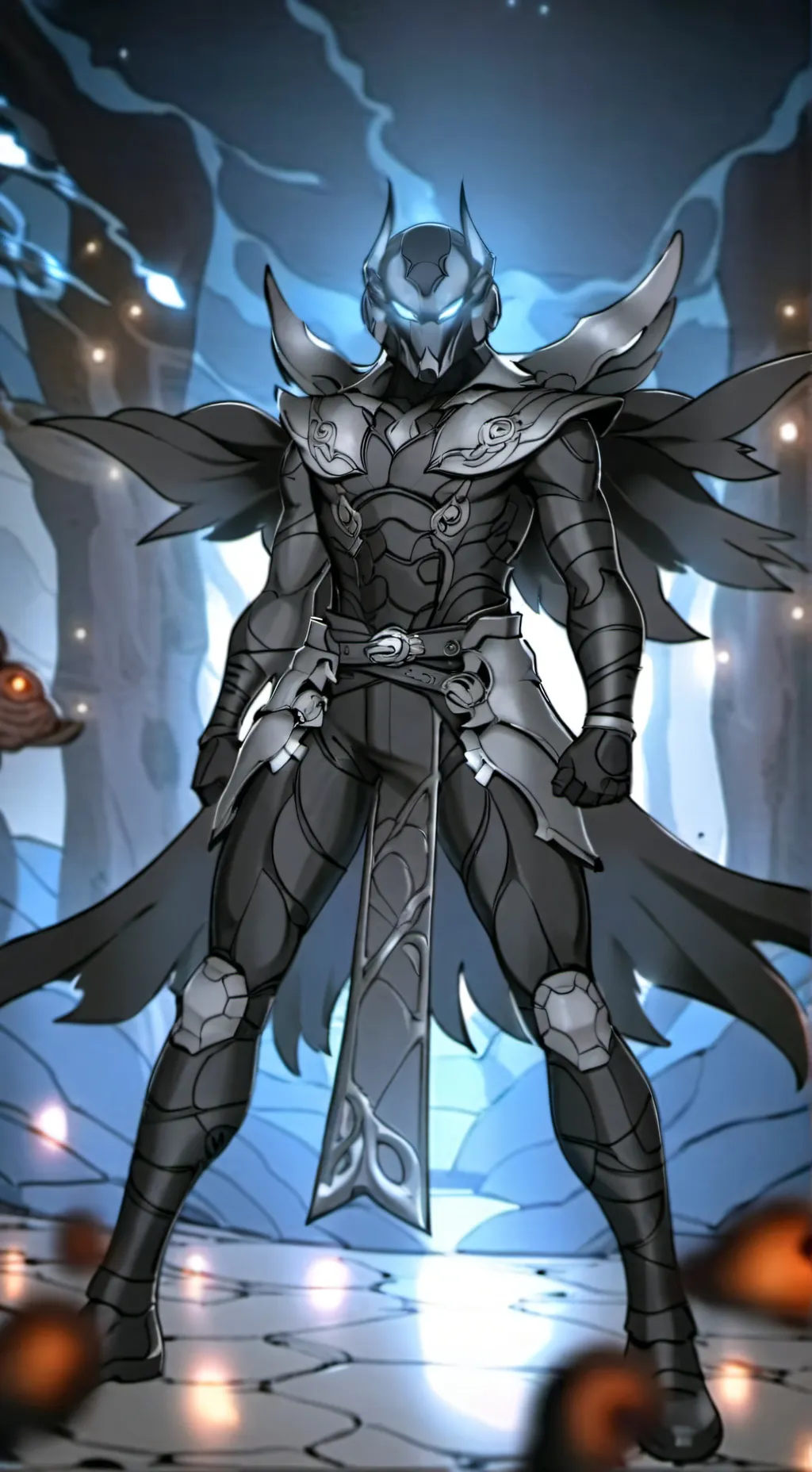 ai character: titan camara  background