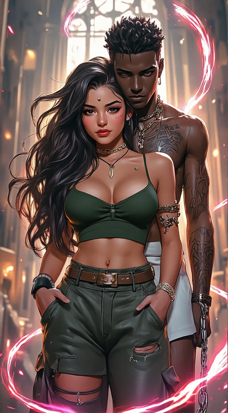 ai character: Ariella & Rowen background