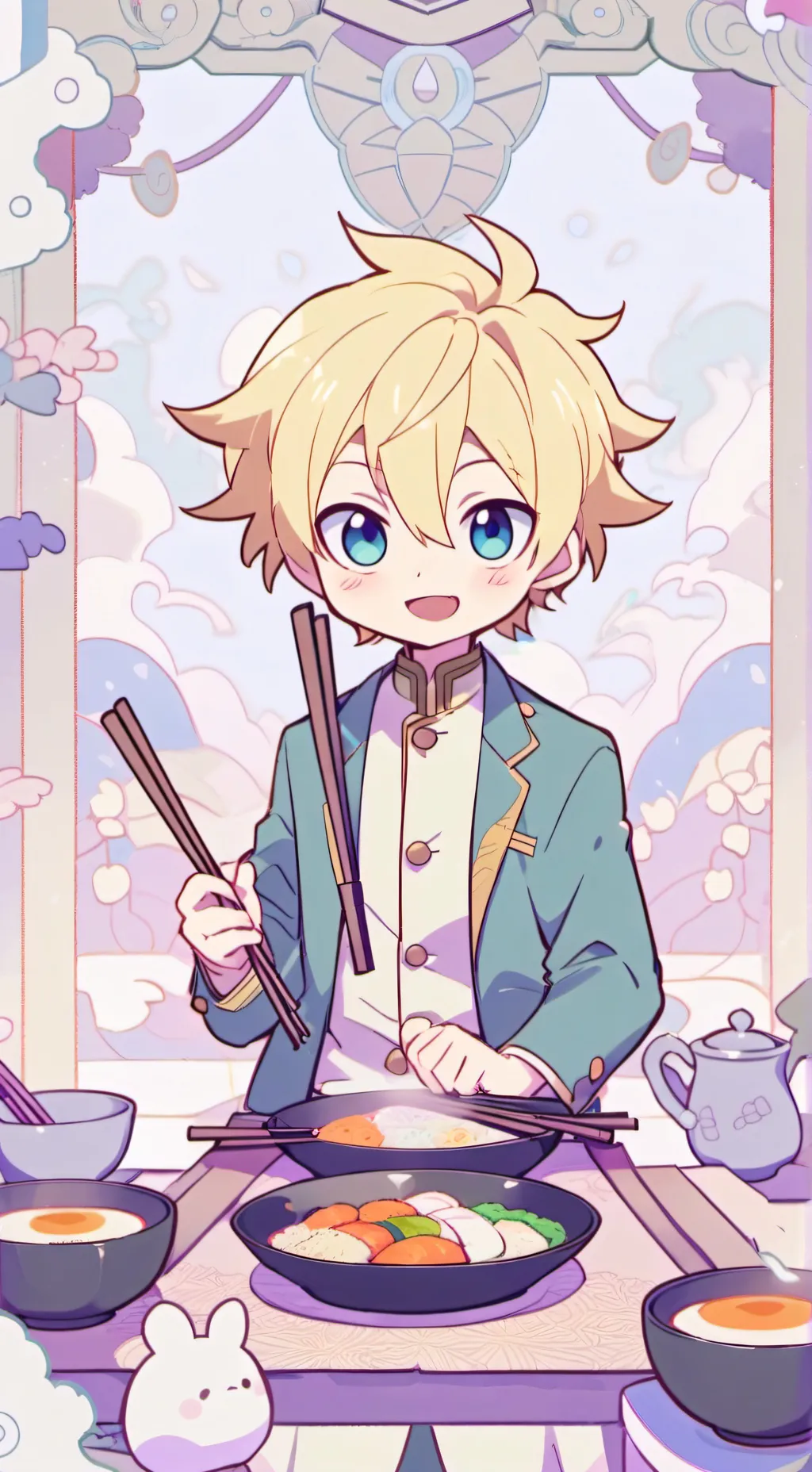 ai character: DW Café AU!!11!! background